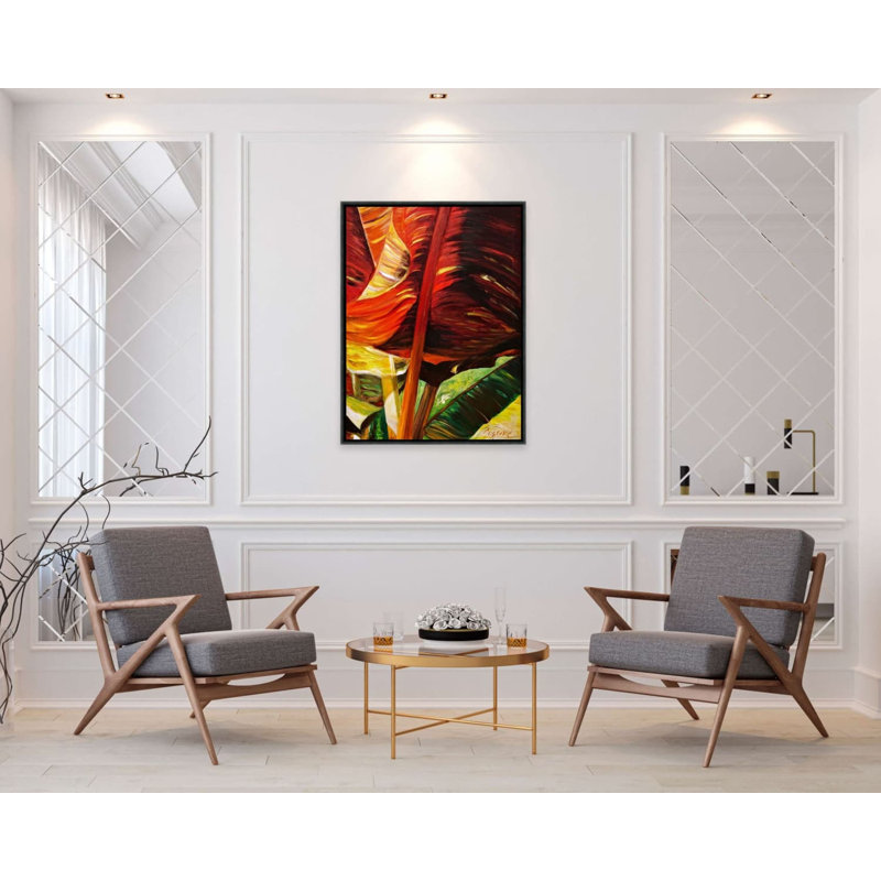«Bamboo and Bloom» par Ancilotti Claudia, reproduction sur toile flottante
