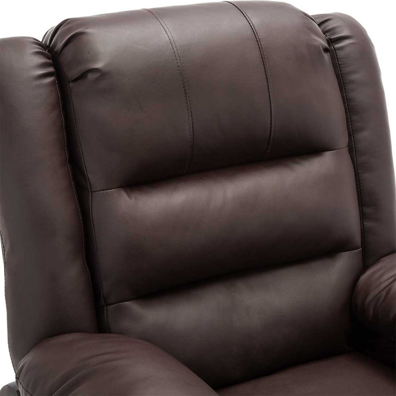 88cm Wide Lift Assist Standard Recliner, Dual Motor Lift Assist, Brown