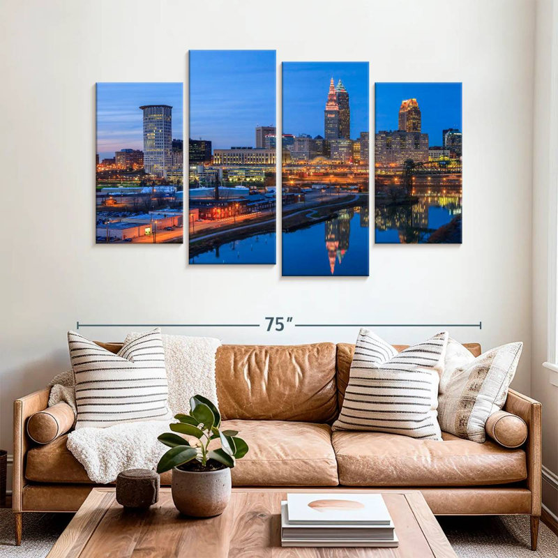 Nicci Cleveland Blue Hour, H 42 po x l 68 po