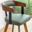 Tabourets de bar pivotants en cuir Modern-2105635185-2105635184