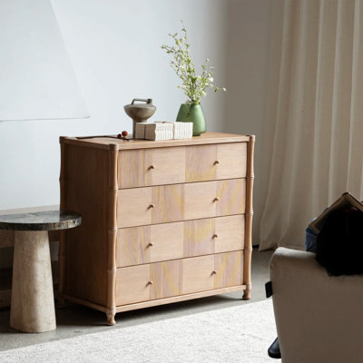 Margrit French-style vintage carved chest of drawers