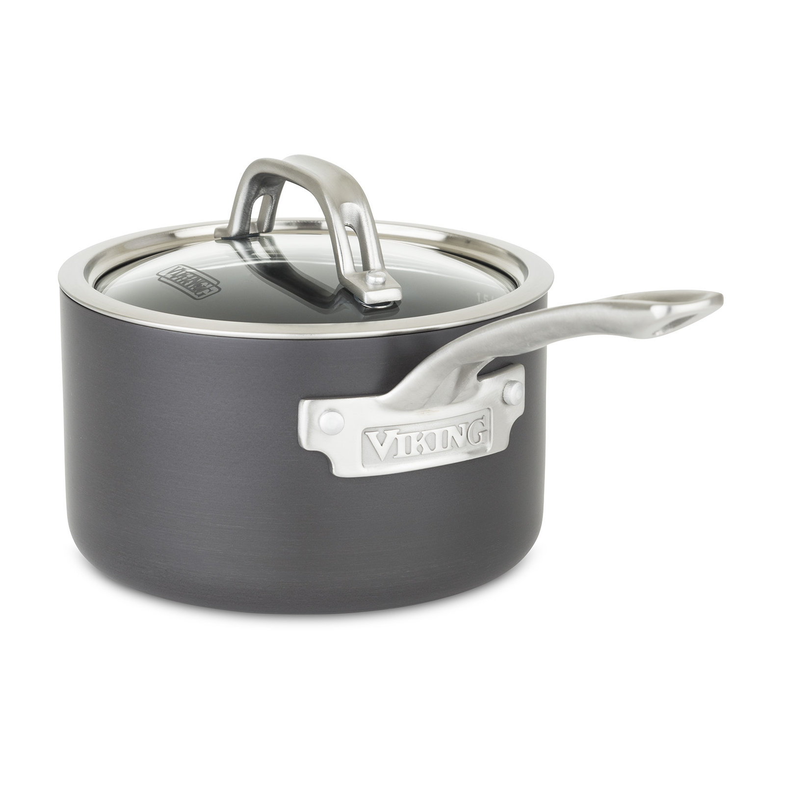 Viking Hard Anodized Nonstick Saucepan with Lid, 2 qt.