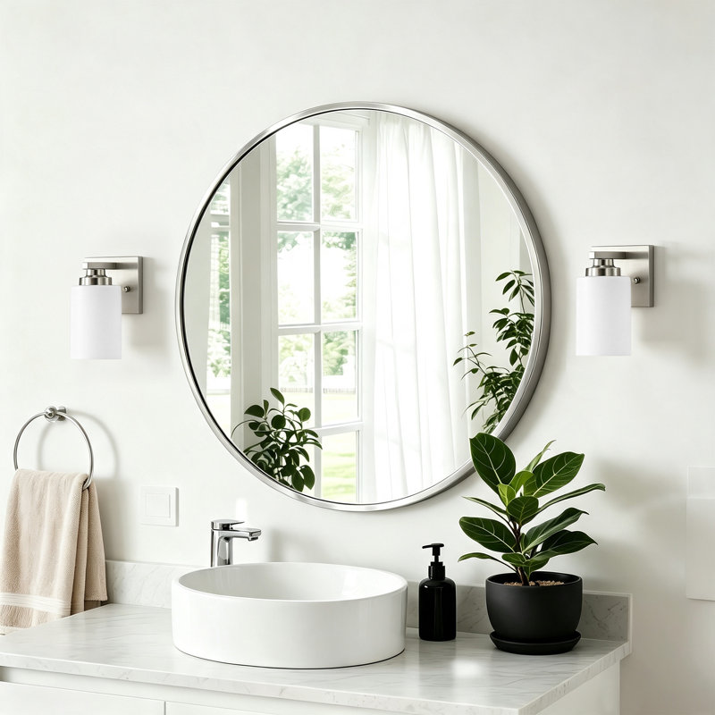 Caelynn Dimmable Bath Sconce, Nickel