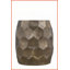 Ensemble de tables basses rondes en aluminium avec table de bout, motif hexagonal martelé à la main de 32 po, facile à nettoyer et entièrement assemblé-338034303
