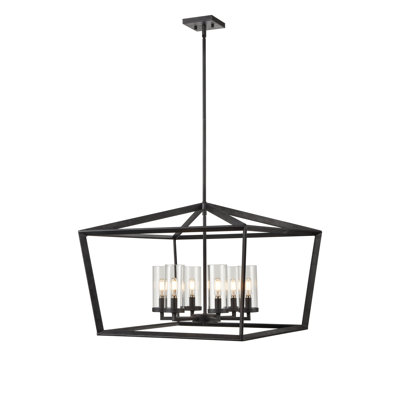 Lustre 6 lumières - 26 pouces - zinc vieilli Colchester