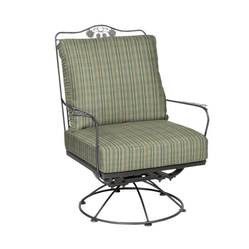 Briarwood Outdoor Swivel Armchair, Hedge Flannel Sunbrella® Flannel, Pewter