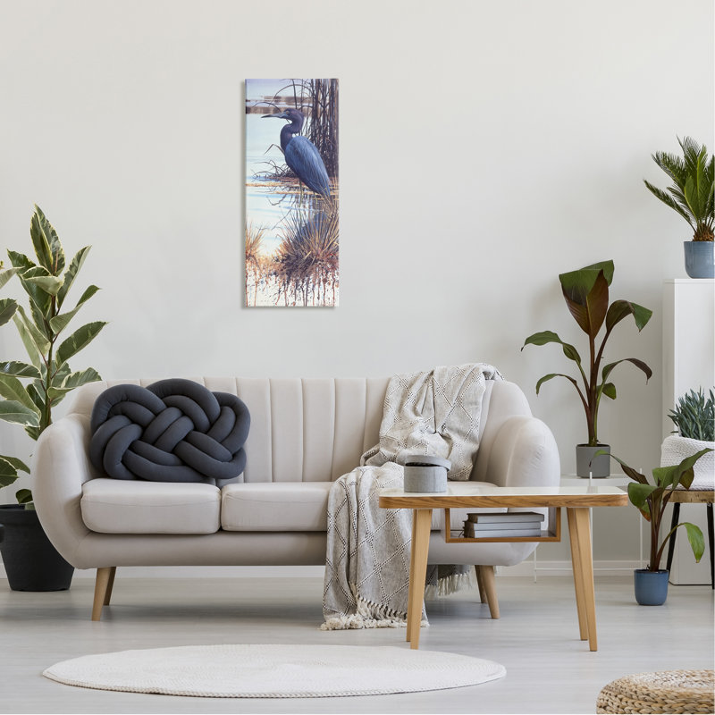 «Stupell Industries Blue Heron», art mural moderne par Luke Buck, H 30 po x l 13 po x P 1,5 po