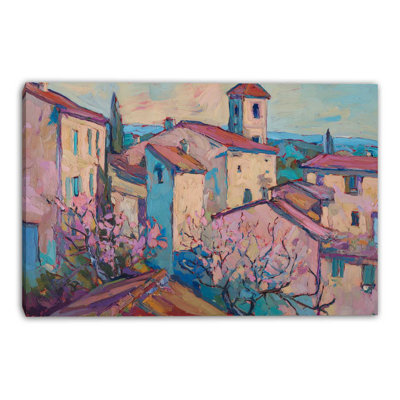 Art mural sur toile Hillside Village