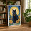 Sacred Cat with Sunflowers Eclectic 1 Piece Wrapped Canvas Wall Art-1659227569-1659227575