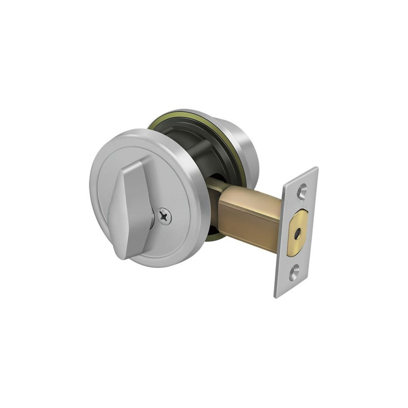 Deltana CL200LA-32D, pêne dormant simple GR2 avec jeu de 2-3 / 4 po en acier inoxydable brossé, Acier inoxydable satiné