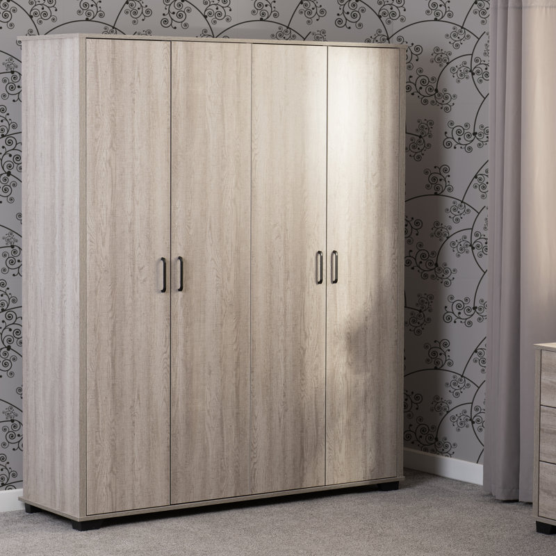 Naisha 4 Door Manufactured Wood Wardrobe