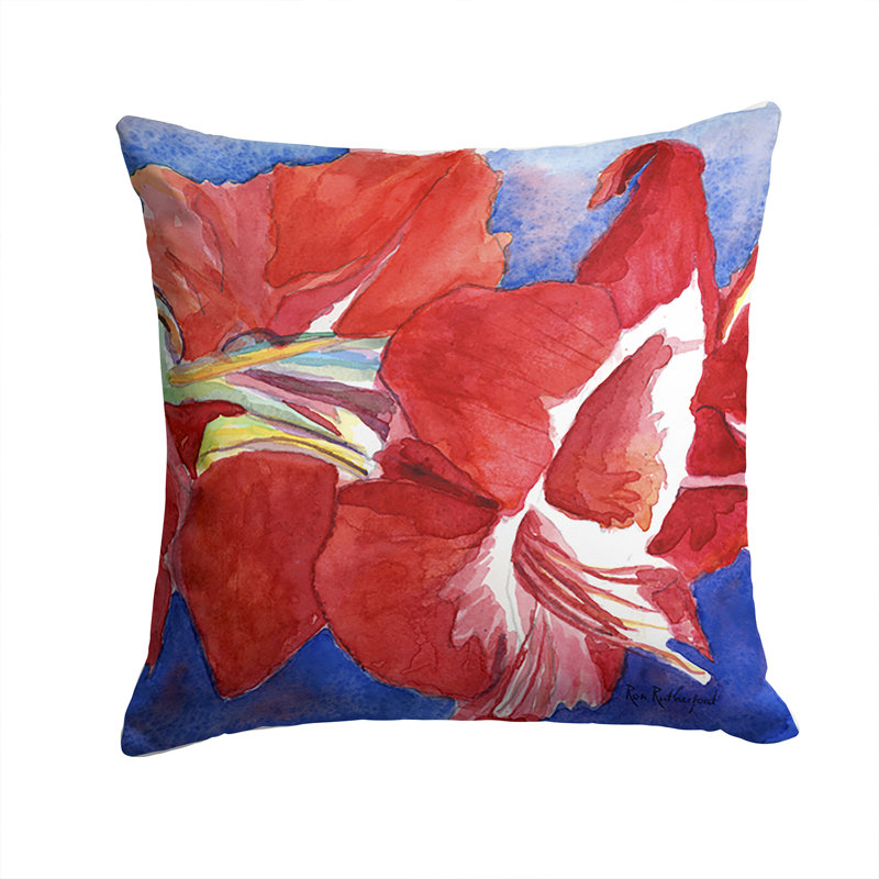 Coussin décoratif intérieur/extérieur amaryllis