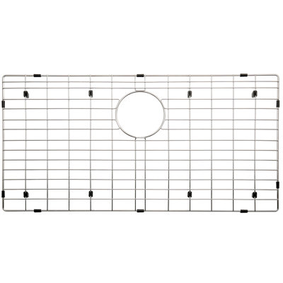 29.29-in x 16.34-in Rear Drain Stainless Steel Sink Grid