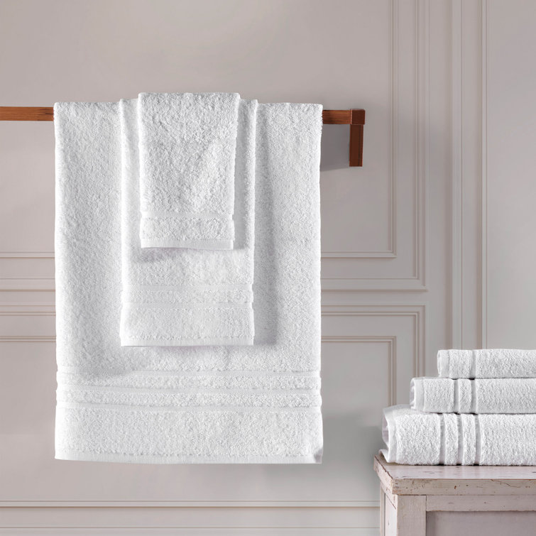 Bazaar Anatolia Turkish Hand Towels Set of 4 Bathroom Towels 39x19 Inches 100% Cotton Bath Kitchen Towels with Hanging Loop Boho Farmhouse Decor Tan