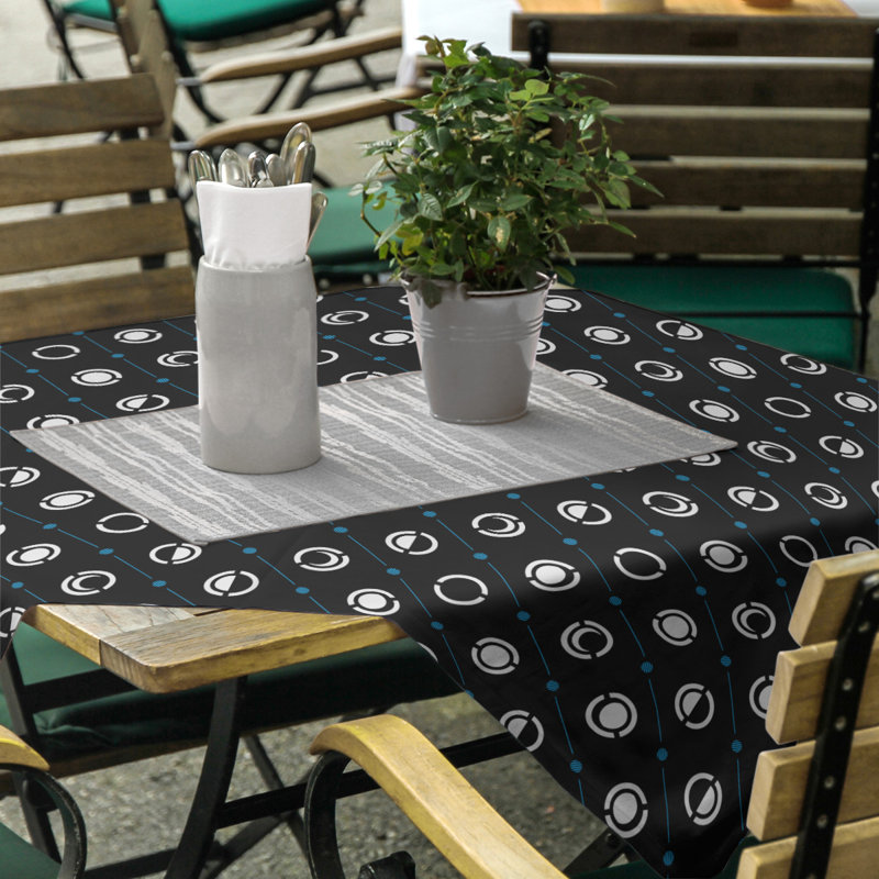 Nappe des phases de lune classiques, Noir, bleu, blanc