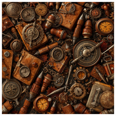 Édredon Steampunk Gears And Clocks