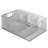 3-Piece Metal Mesh Nesting Baskets – Silver Storage Organizer Bins for Kitchen, Pantry, Bathroom, or Office