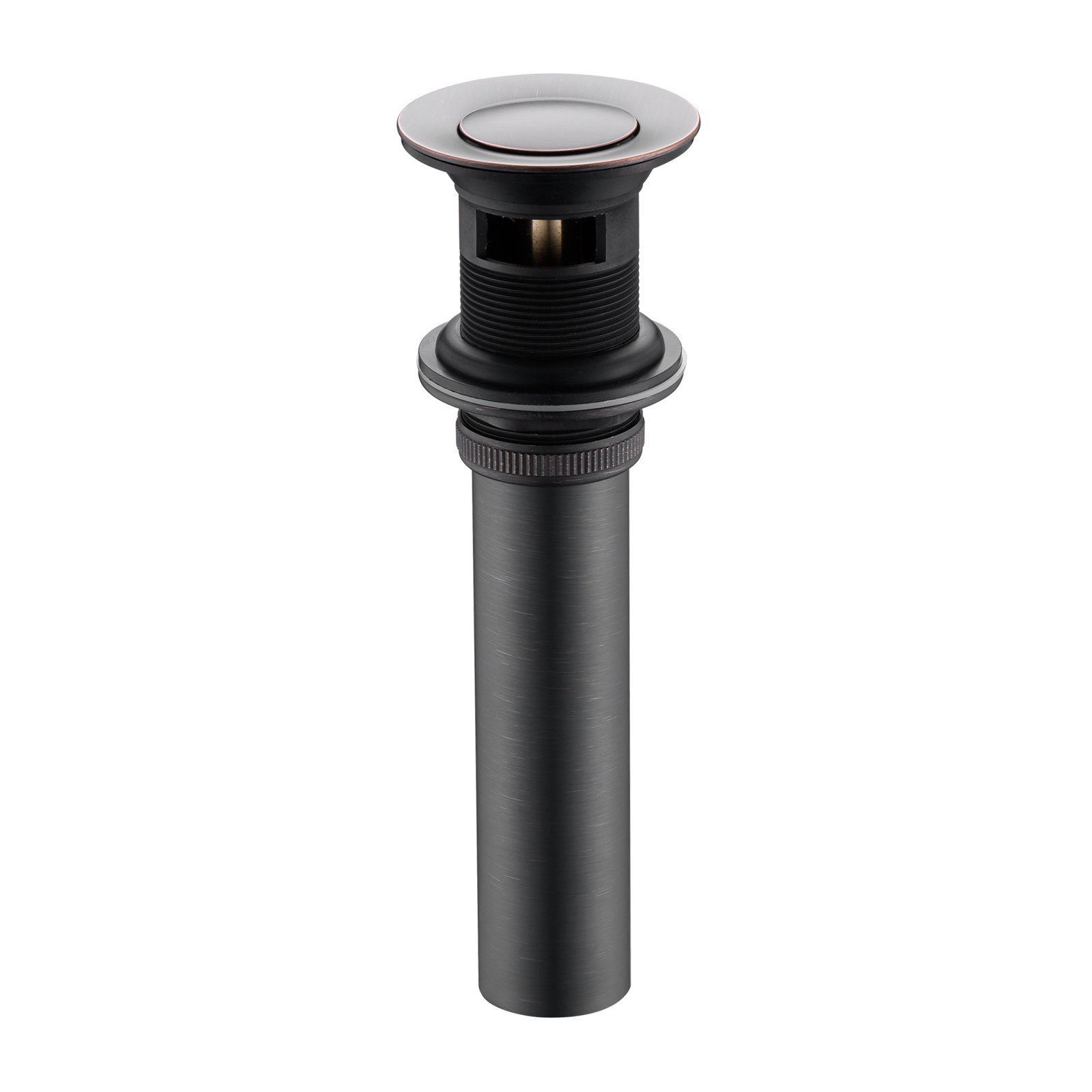 Pop-Up Bathroom Sink Drain Stopper with Overflow, Oil Rubbed Bronze