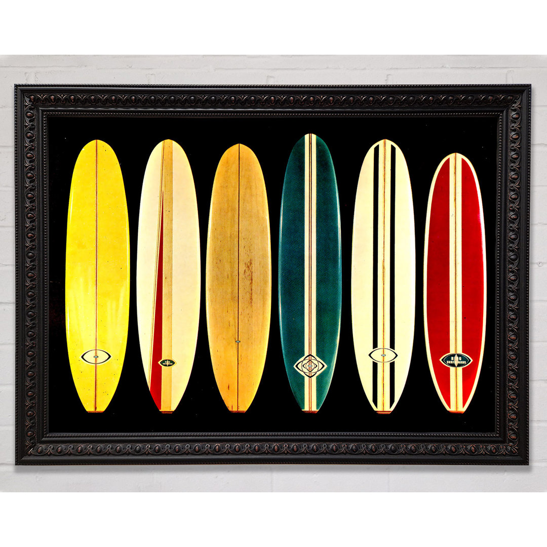 Surfboards At The Ready - Einzelne Bilderrahmen Kunstdrucke