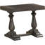 Table de bout transitionnelle en bois gris tourterelle, canapé de salon en bois massif-851466444