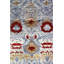 Wool Ikat Area Rug in Blue/Gold/Ivory-646421097