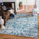 Alessia Floral Ivory/Blue Area Rug