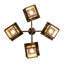 Lustre 4 lumières Sprig