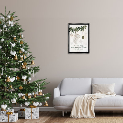 Toile flottante encadrée festive par Lux + Me Designs