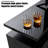 Bhhatu 2 Tier High 70" Gloss TV Stand with Electric Fireplace Included, Black-959740916-941447219