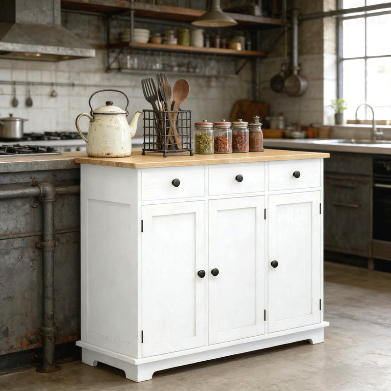 Armoire de rangement spacieuse, Blanc