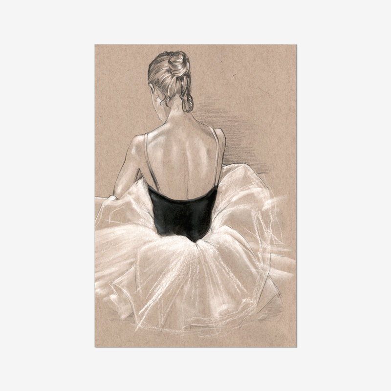 Ballet Study II by Jennifer Paxton Parker - Painting, 30cm H x 20cm W, Wrapped Canvas