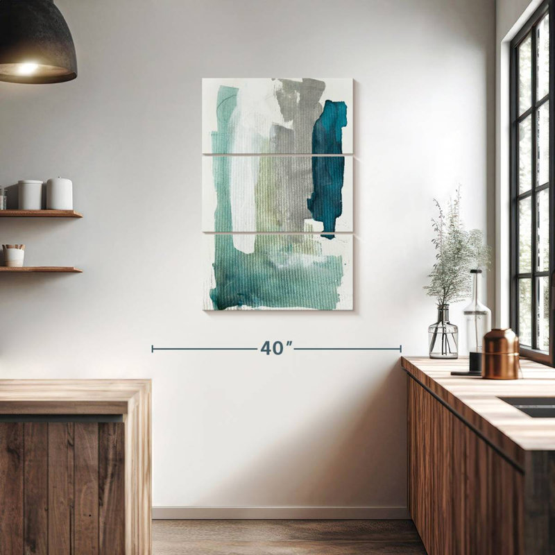 Avery Turquoise Seaglass I, 38" H x 24" W