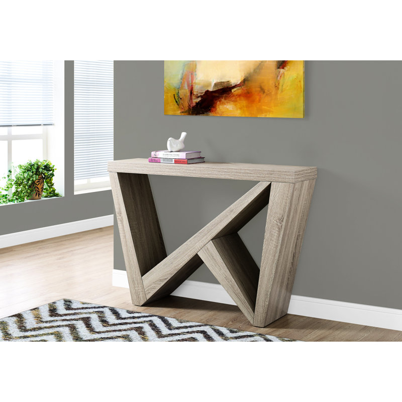 Console de salon moderne taupe - construction, stratifié, chambre à coucher robuste avec panneaux stratifiés, support