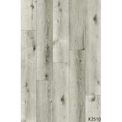 Plancher de luxe en vinyle imperméable à l'eau à 12 couches avec revêtement anti-clic 12 mm - 5 mm avec sous-couche attachée