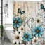 Floral Shower Curtains with Hooks Included
