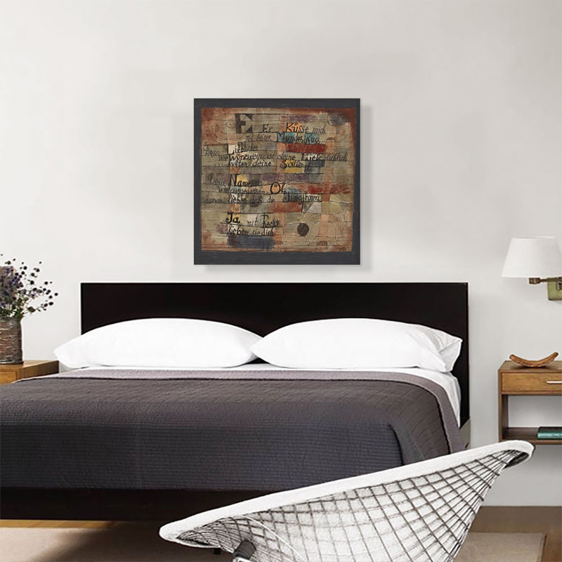 «From the Song ofsons - Version II 1921» par Paul Klee - reproduction d'art sur toile tendue, H 26 po x l 26 po x P 1,5 po