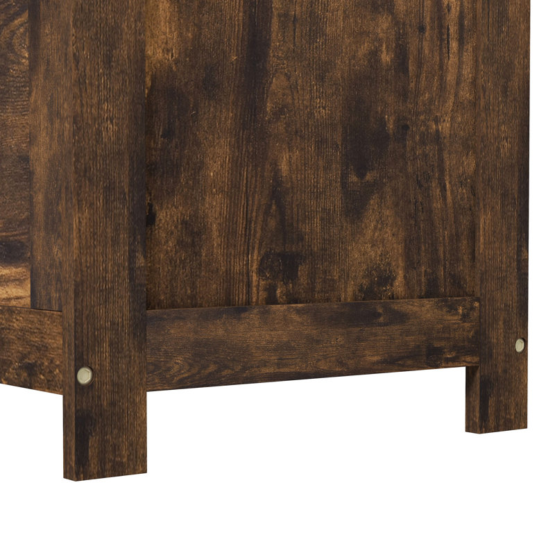 Coffre de camp en bois d'ingénierie Dereth, Blanc, H 18,9 po x l 29,9 po x P 15,7 po