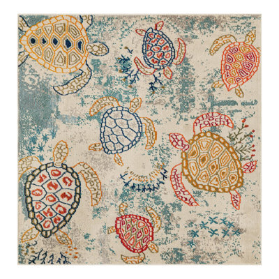 Vargas Animal Print Beige Area Rug