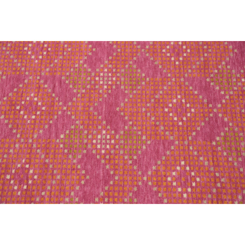 Tapis géométrique de style Gabbeh 6 x 9