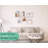Rustic Floating Wall Shelves Set Of 5 - Square Farmhouse Shelves For Bathroom, Bedroom, Living Room - Wall Mounted Display Shelves With Hidden Hardware - Lightweight And Sturdy Paulownia Wood-1294073769