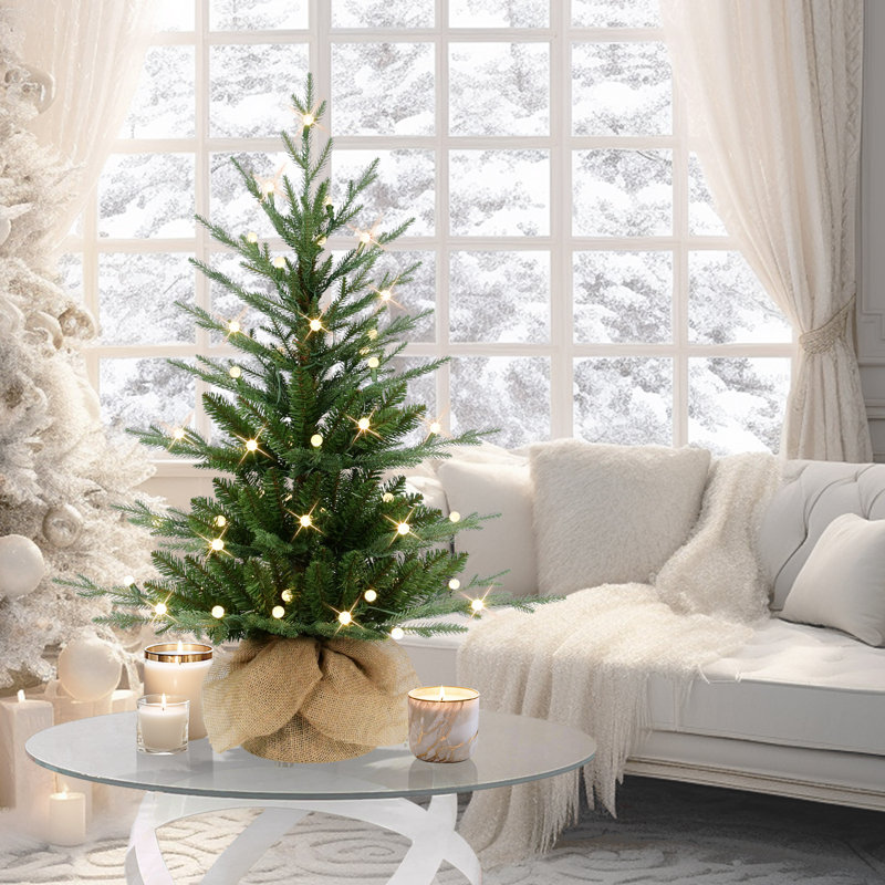 2.2' Pre-Lit Christmas Tree