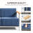 Coan 7 Person Outdoor Patio Modern Metal Sofa Conversation Set With 4 Swivel Chairs-1412578913