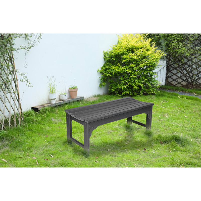 Banc de cour arrière en gris - résistant aux intempéries, protégé, capacité de 500 lb, balcon relaxant, bistro charmant, Gris