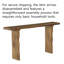 62.99cm Console Table