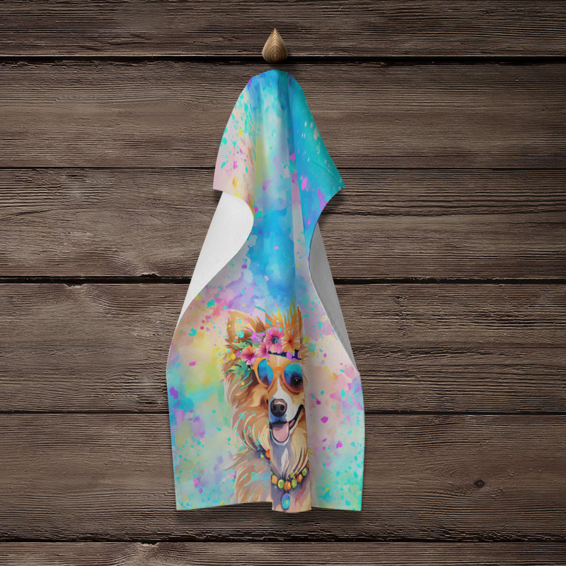 Serviette de cuisine Pomeranian Hippie Dawg