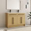 Meuble-lavabo double autoportant 48 po avec plateau en résine 48 po-135879118