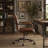 Harith Retro Brown Top Grain Leather Office Chair
