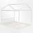 Queen Size House-Shaped Canopy Bed-114223874