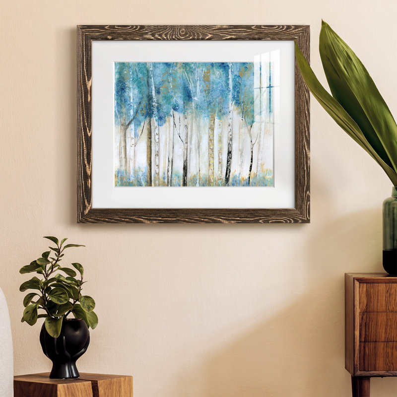 Magical Wood - Peinture encadrée, Encadré de bois de noyer, H 24 po x l 18 po x P 1,5 po