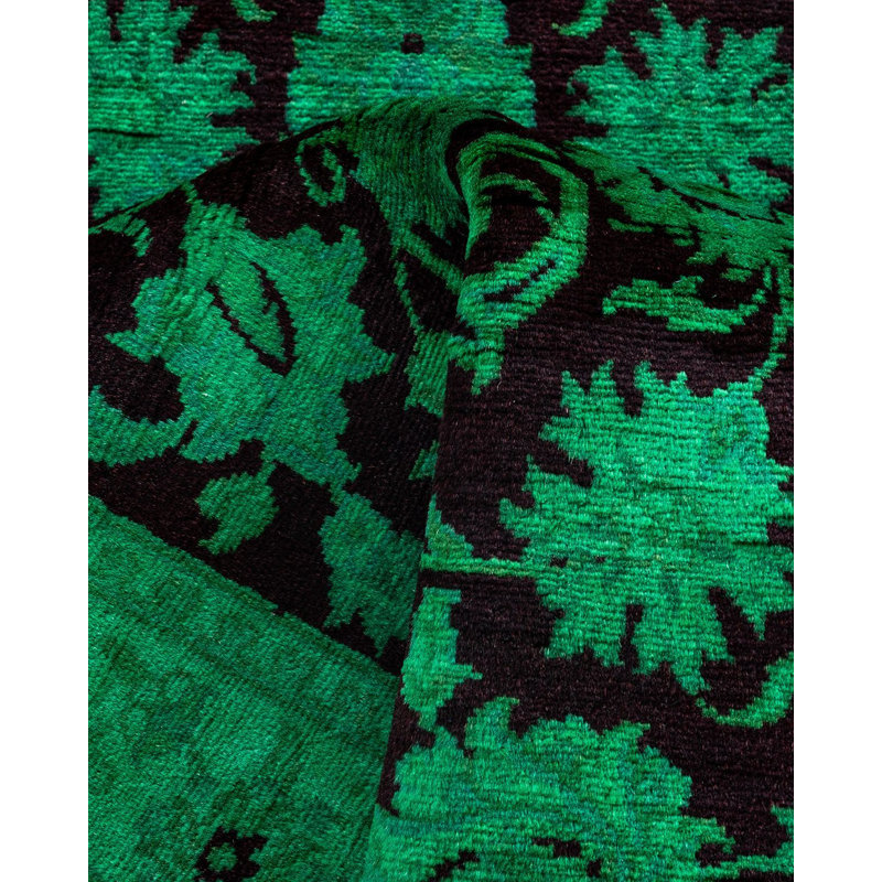 Overyed One-of-a-Kind Runner 2'6" x 10'4" Hand Knotted Area Rug
